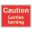 Essentials  "Caution Lorries Turning" Sign 450mm x 600mm