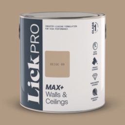 LickPro Max+ 2.5Ltr Beige 08 Eggshell Emulsion  Paint