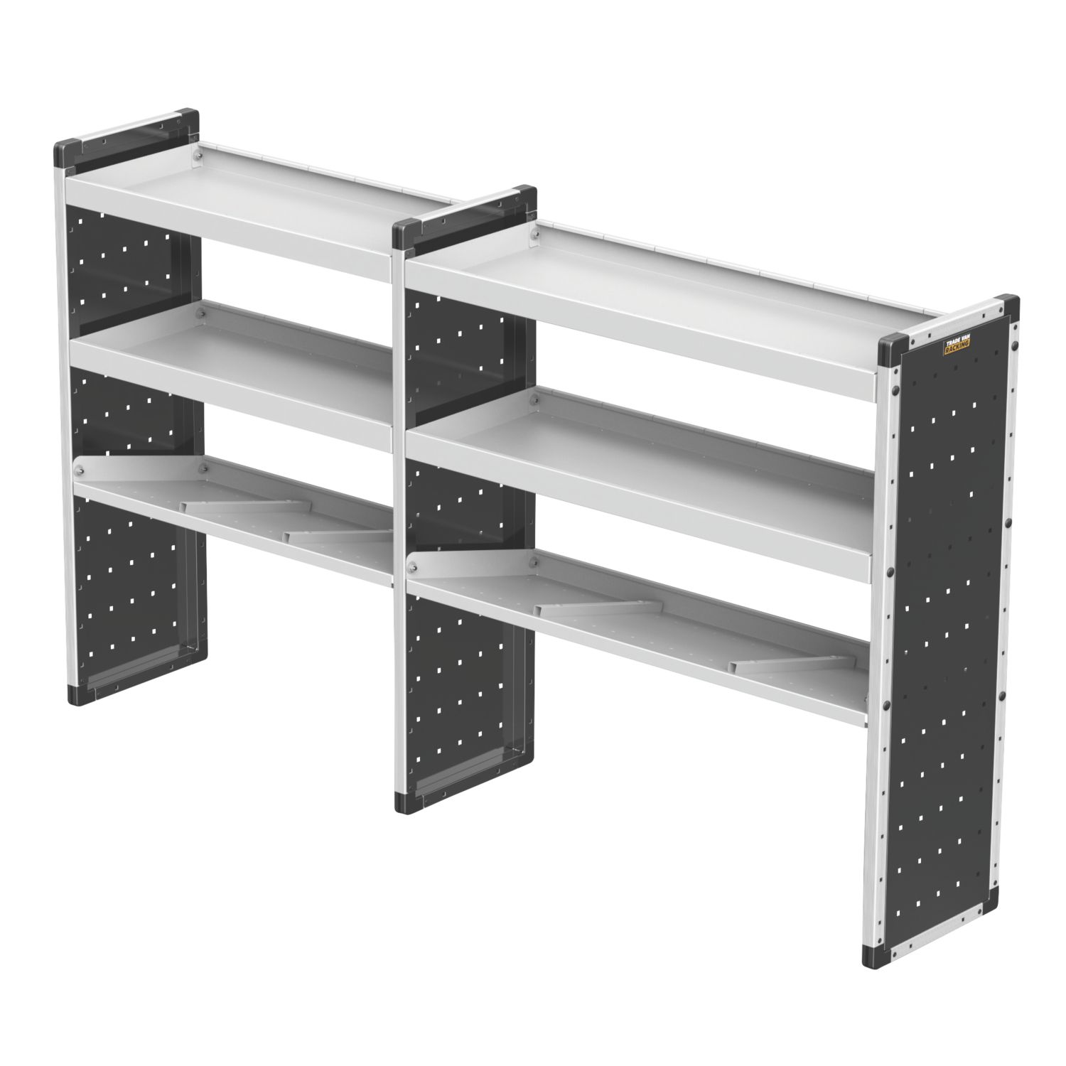 Van Guard Universal Trade Double Van Racking Unit (4 Straight & 2 Angled Shelves) 2216mm x 381mm x 1279mm (308KP)