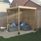 Forest  6' 6" x 6' 6" (Nominal) Flat Timber Pergola