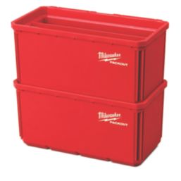 Milwaukee PACKOUT 20cm Storage Bin 2 Pack