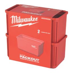 Milwaukee PACKOUT 20cm Storage Bin 2 Pack