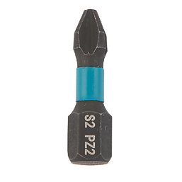 Erbauer  6.35mm 25mm Hex Shank PZ2 Impact Screwdriver Bits 30 Pack