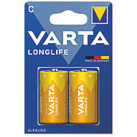 Varta Longlife C Alkaline Battery 2 Pack