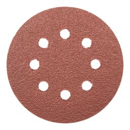 Titan   40 Grit 8-Hole Punched Multi-Material Sanding Sheets 125mm x 125mm 5 Pack
