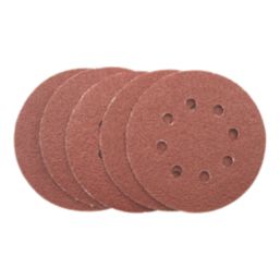 Titan   40 Grit 8-Hole Punched Multi-Material Sanding Sheets 125mm x 125mm 5 Pack