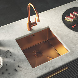 ETAL Elite 1 Bowl Stainless Steel Kitchen Sink Copper 440mm x 440mm