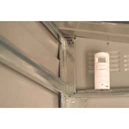 Trimetals Protect A Bike 940 5' x 9' (Nominal) Pent Metal Motorbike Store Olive Green