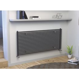 Ximax Gamba 610mm x 1400mm 3287BTU Anthracite Horizontal Designer Radiator