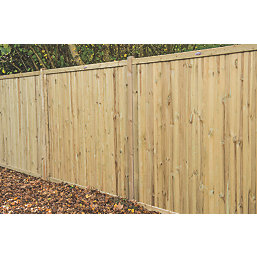 Forest Decibel Vertical Tongue & Groove  Noise Reduction Fence Panels Natural Timber 6' x 6' Pack of 5