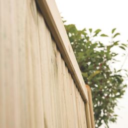 Forest Decibel Vertical Tongue & Groove  Noise Reduction Fence Panels Natural Timber 6' x 6' Pack of 5