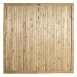 Forest Decibel Vertical Tongue & Groove  Noise Reduction Fence Panels Natural Timber 6' x 6' Pack of 5