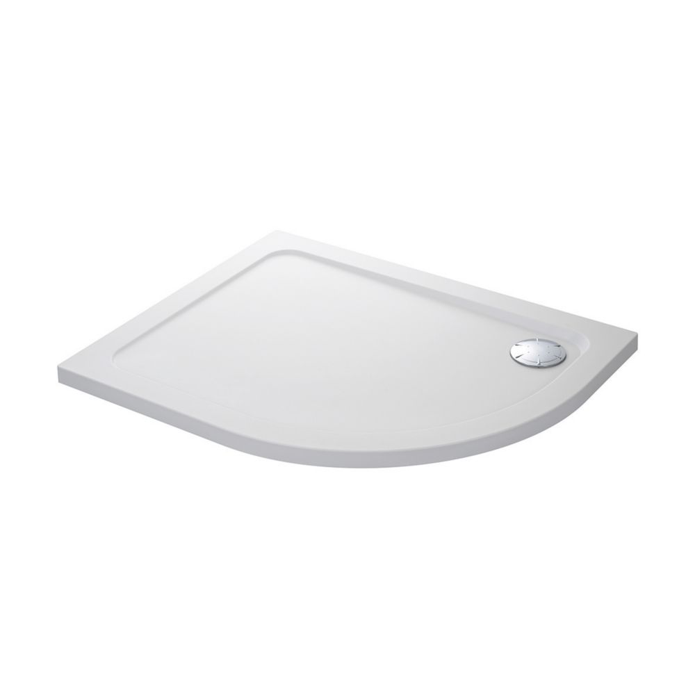 Mira Flight Safe Offset Quadrant Shower Tray LeftHanded White 1000mm x