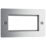 LAP  4-Module Modular Faceplate Polished Chrome