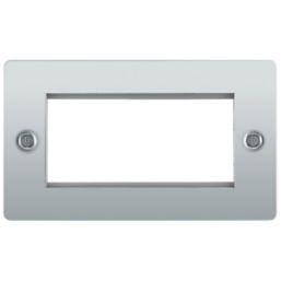 LAP  4-Module Modular Faceplate Polished Chrome