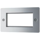 LAP  4-Module Modular Faceplate Polished Chrome