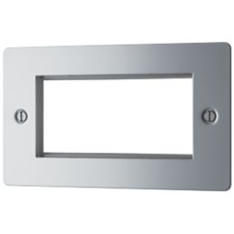LAP  4-Module Modular Faceplate Polished Chrome