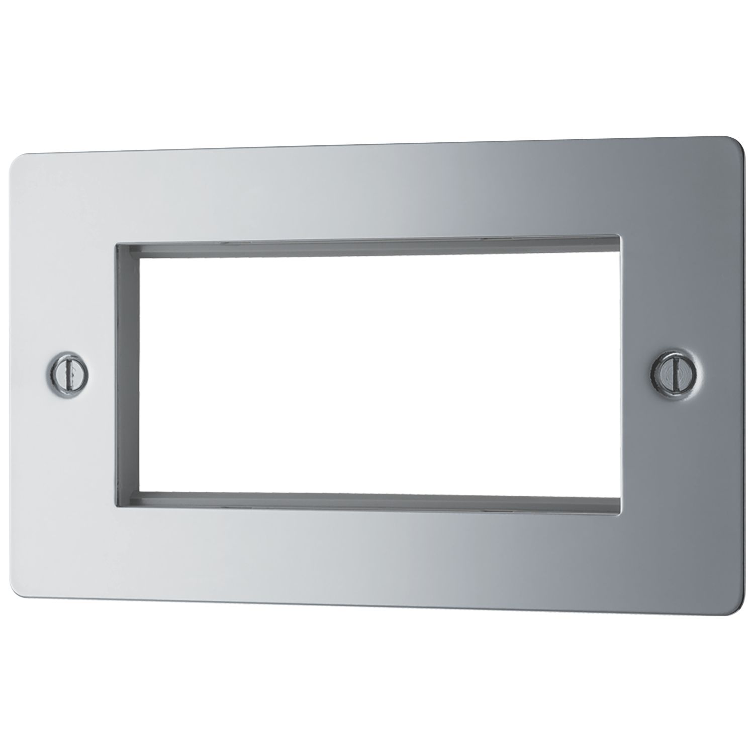 LAP 4-Module Modular Faceplate Polished Chrome (30978)