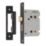 Smith & Locke  Matt Black Bathroom Mortice Latch 76mm Case - 57mm Backset