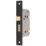 Smith & Locke  Matt Black Bathroom Mortice Latch 76mm Case - 57mm Backset