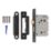 Smith & Locke  Matt Black Bathroom Mortice Latch 76mm Case - 57mm Backset