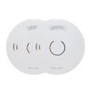 Hispec HSA/BP/10-TP  Battery Standalone Optical Smoke Alarms with Data Extraction 2 Pack