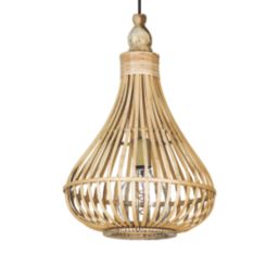 Eglo Amsfield 1 Pendant Light Brown