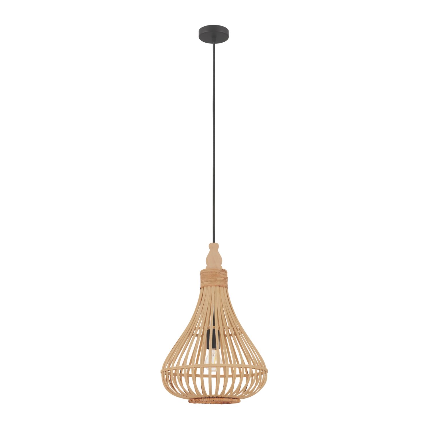 Eglo Amsfield 1 Pendant Light Brown (309CV)