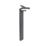 Lutec Runda 740mm Outdoor LED Solar Post Light with Sensor Dark Grey 1300lm