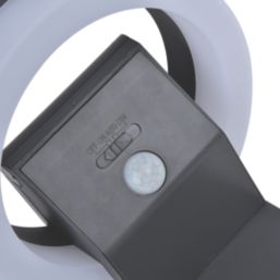 Lutec Runda 740mm Outdoor LED Solar Post Light with Sensor Dark Grey 1300lm