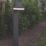 Lutec Runda 740mm Outdoor LED Solar Post Light with Sensor Dark Grey 1300lm
