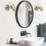 LAP Telloy Round 1-Light Bathroom Spotlight Antique Brass