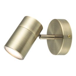 LAP Telloy Round 1-Light Bathroom Spotlight Antique Brass