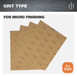 Magnusson  320 Grit Multi-Material Hand Sanding Sheet 280mm x 230mm 4 Pack