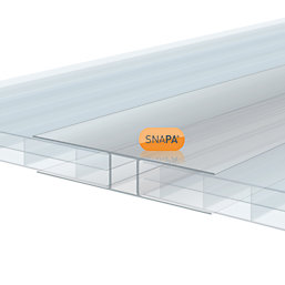 SNAPA Clear 16mm H-Section Glazing Bar 4000mm x 60mm