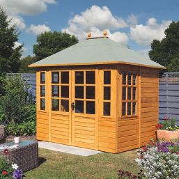 Rowlinson Clarendon 7' 6" x 6' (Nominal) Apex Timber Summerhouse