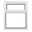 Crystal  Top Opening Clear Triple-Glazed Casement White uPVC Window 1190mm x 1115mm