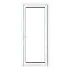 Crystal  1-Panel 1-Clear Light RH White uPVC Back Door 2090 x 840mm