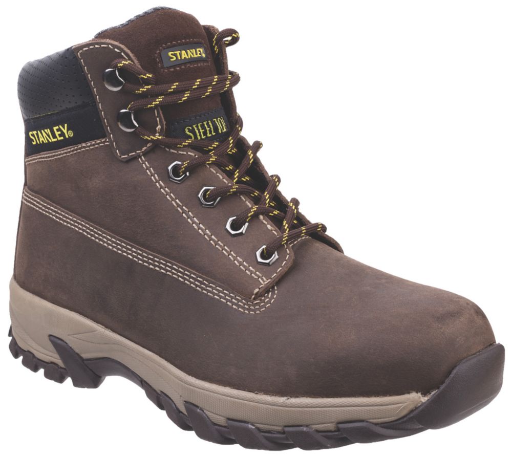 Stanley Tradesman Safety Boots Brown Size 10 - Screwfix