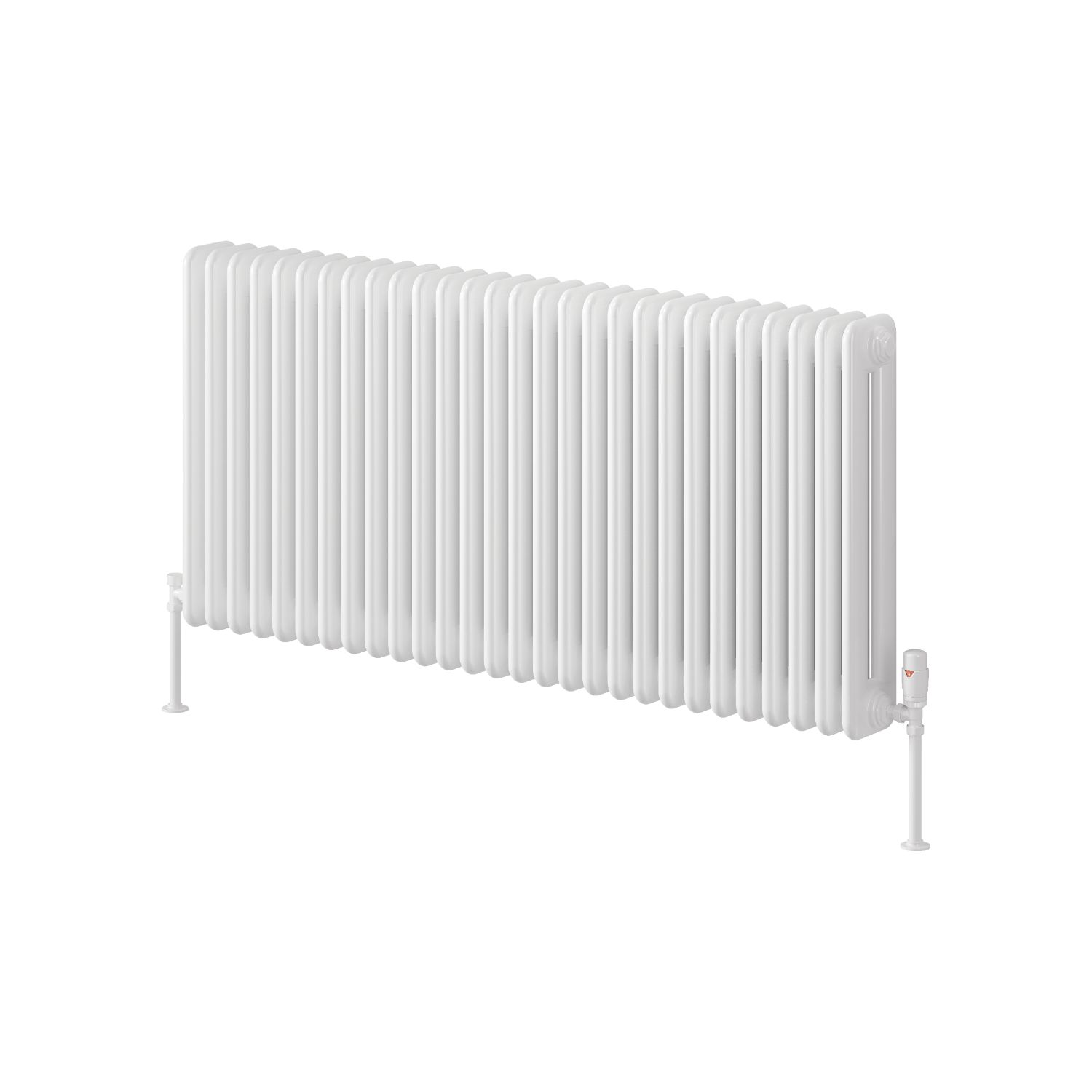 Reina 600mm x 1265mm 7190BTU White Horizontal 2 Column Radiator (309LH)