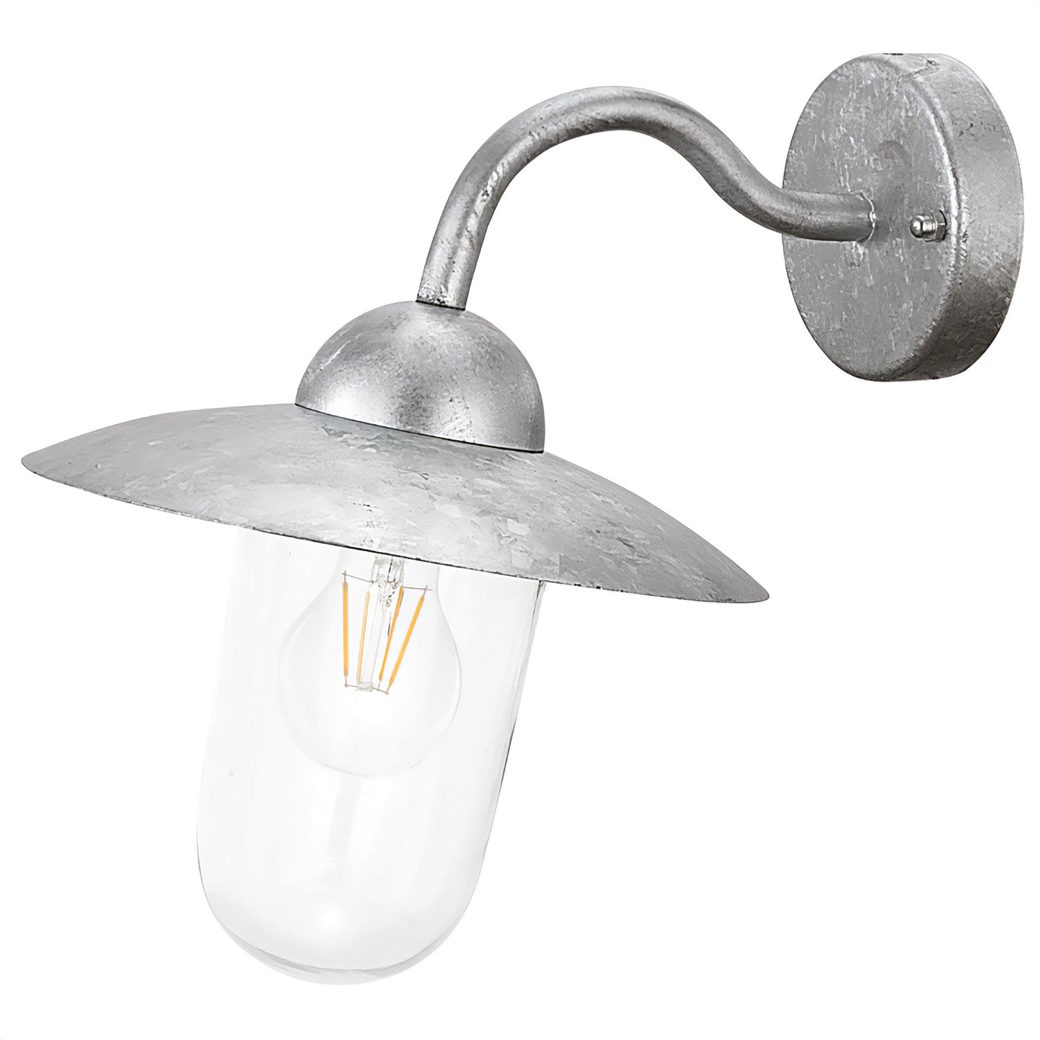 Eglo Milton Outdoor Wall Light Silver (309PL)