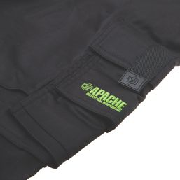 Apache Bancroft Work Trousers Black/Grey 30" W 33" L
