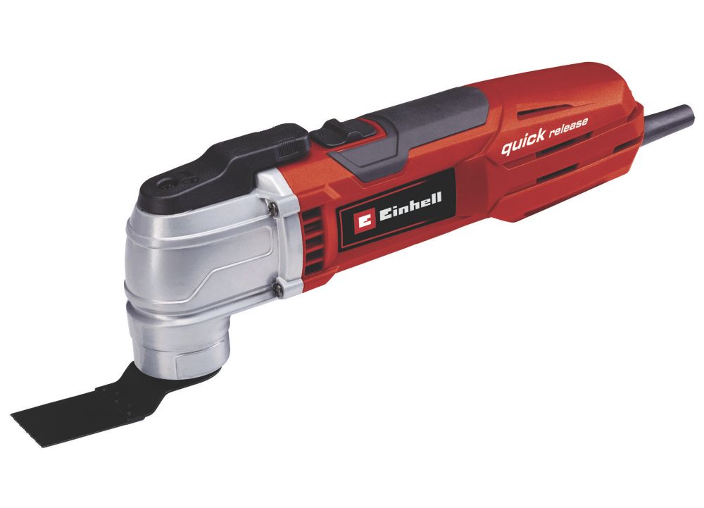 Einhell Herramienta multifuncional con cable - TE-MG 300 EQ - 240 V, 300 W,  velocidad y electrónica constante, completa con hojas de sierra, papeles  abrasivos y raspador. Oscilación de 40.000 RPM : : Bricolaje y  herramientas