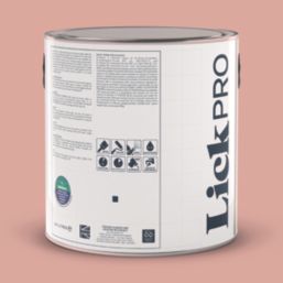 LickPro  2.5Ltr Pink 09 Vinyl Matt Emulsion  Paint
