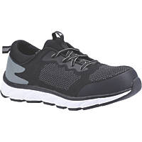 Amblers 718   Safety Trainers Black Size 8