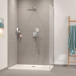 Grohe Precision SmartControl HP Rear-Fed Concealed Chrome Thermostatic Square Head Shower System 310