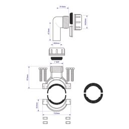 McAlpine  Condensate Pipe Clamp Grey