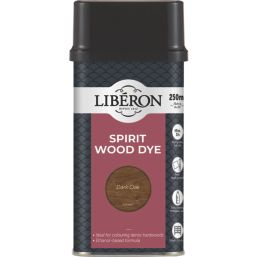 Liberon 250ml Dark Oak Natural Solvent-Based Interior Wood Dye