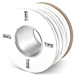 Time 2182Y White 2-Core 0.75mm² Flexible Cable 50m Drum