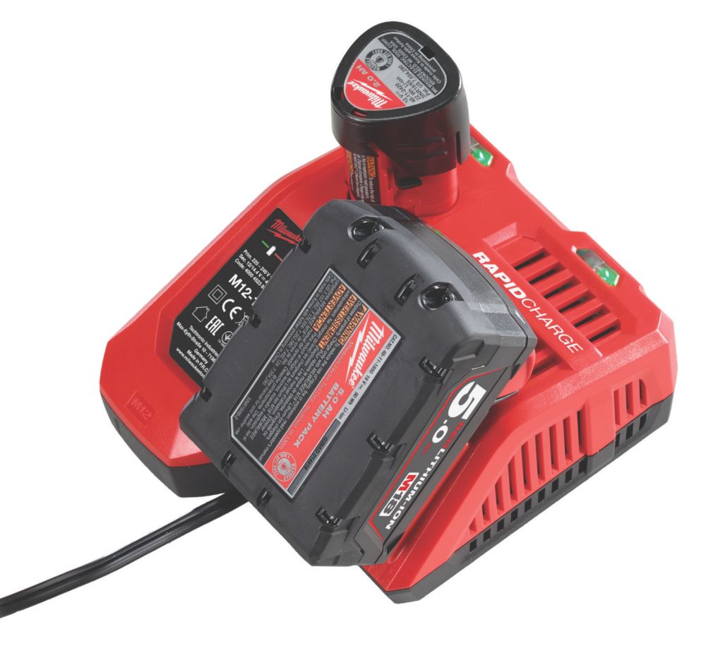 Milwaukee 5.0 deals battery and charger